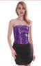 Adult Sequin Bandeau Tube Top (Purple)-ONE SIZE